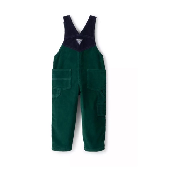 OshKosh B'gosh Green and Black Overalls for Kids - Picture 2 of 5